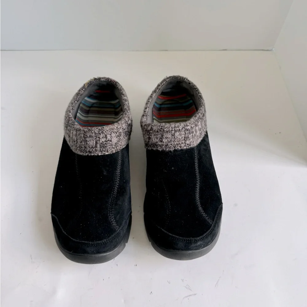 Dansko Eartha  Women's Mule Black Suede Slip On Casual Clogs Shoes. EU 39